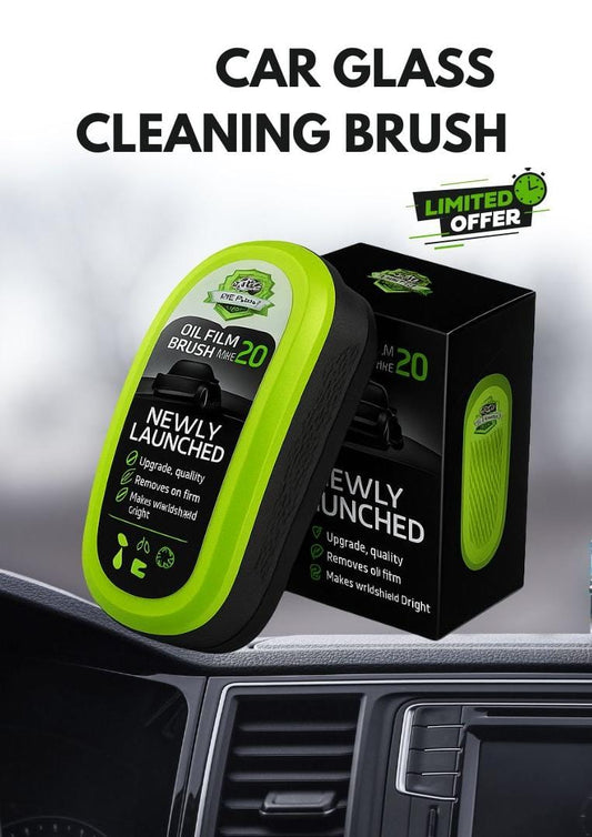 Car Windshield Oil Film Remover Brush 2.0 | Anti-Fog Glass Cleaner for Clear Visibility & Safety