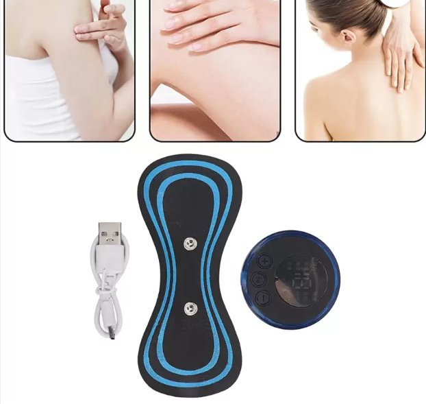 Electric Mini Neck Massager Pad | EMS Muscle Relaxer for Pain Relief