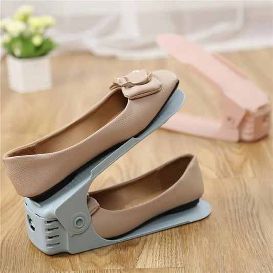 Double Layer Shoe Organizer | Space Saving Shoe Rack for Cabinet & Wardrobe