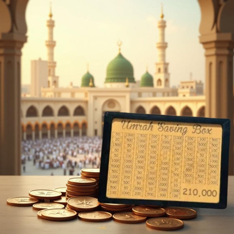 Umrah Saving Box – Track Your Savings for Hajj and Umrah Pilgrimage