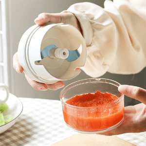 Manual Food Chopper | Quick Vegetable Cutter & Garlic Chopper | Mini Food Processor