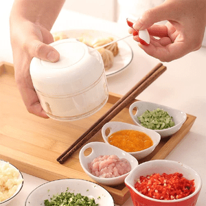 Manual Food Chopper | Quick Vegetable Cutter & Garlic Chopper | Mini Food Processor