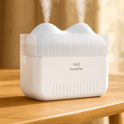 Mini Mountain Mist Humidifier | Cool Mist Air Purifier | H2O Silent Room Humidifier