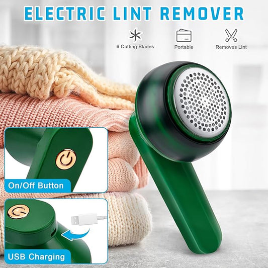 Rechargeable Electric Lint Remover – Portable Fabric Shaver & Clothes Fuzz Cleaner Machine for Sweaters, Sofas, Winter Wear & Upholstery in Pakistan