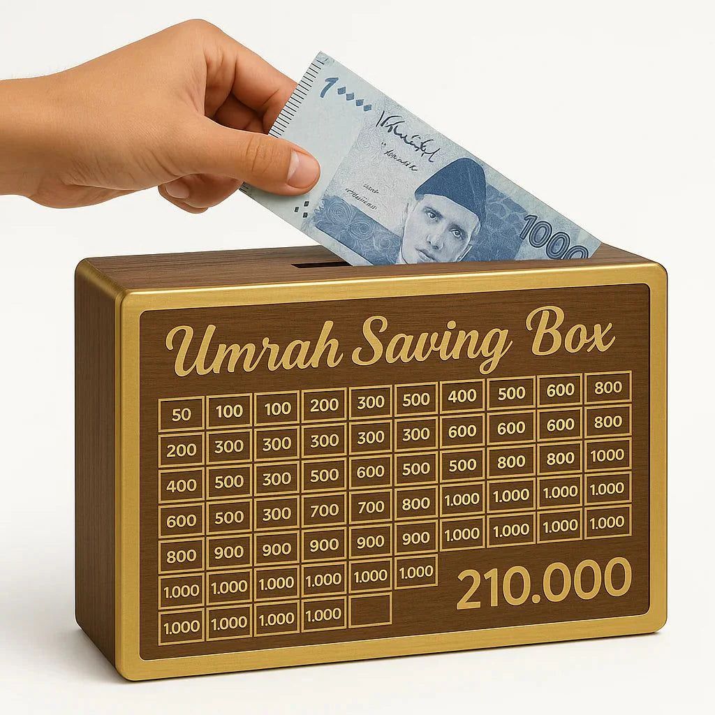 Umrah Saving Box – Track Your Savings for Hajj and Umrah Pilgrimage